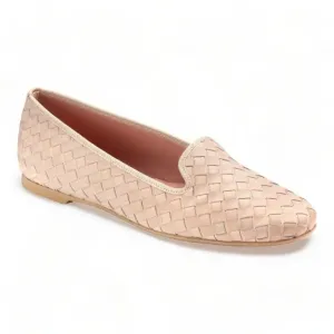 44814 - Pink Soft Leather Smoking Loafer for Teen/Women by Pretty Ballerinas