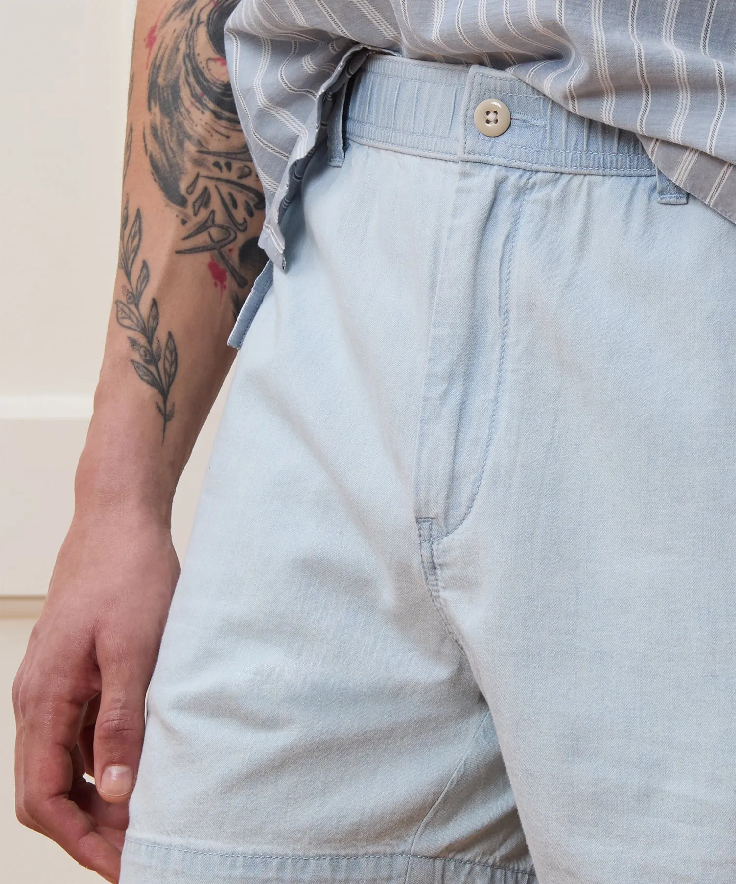 5" Chambray Beachcomber Short