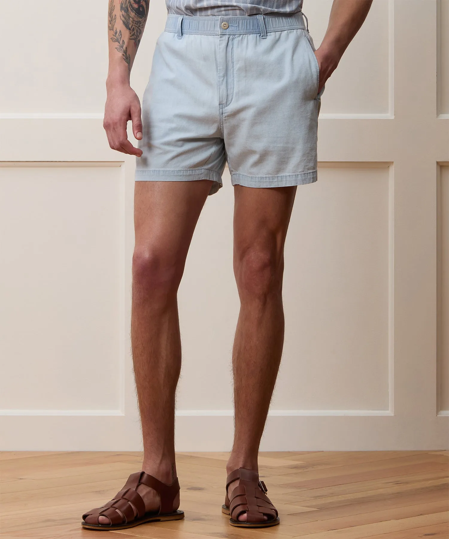 5" Chambray Beachcomber Short