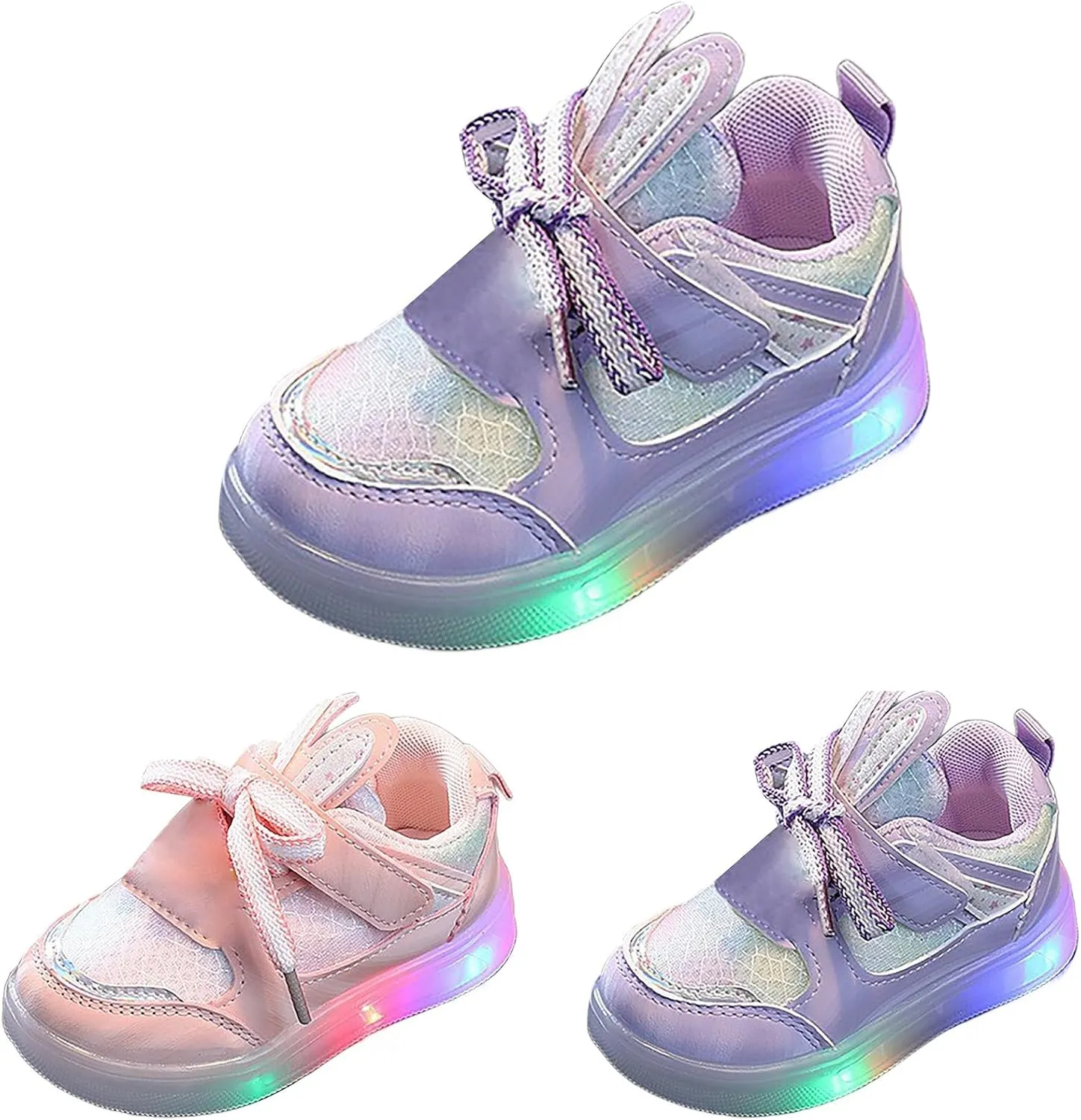 Baby Light Up Shoes Mesh Lightweight Walking Sneakers Kids Lightweight Tennis Shoes Kids Luminous Sport Shoes