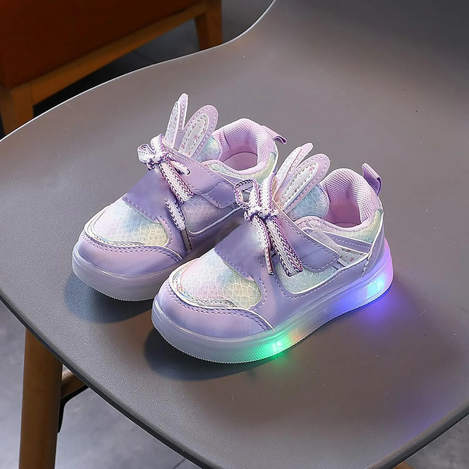 Baby Light Up Shoes Mesh Lightweight Walking Sneakers Kids Lightweight Tennis Shoes Kids Luminous Sport Shoes