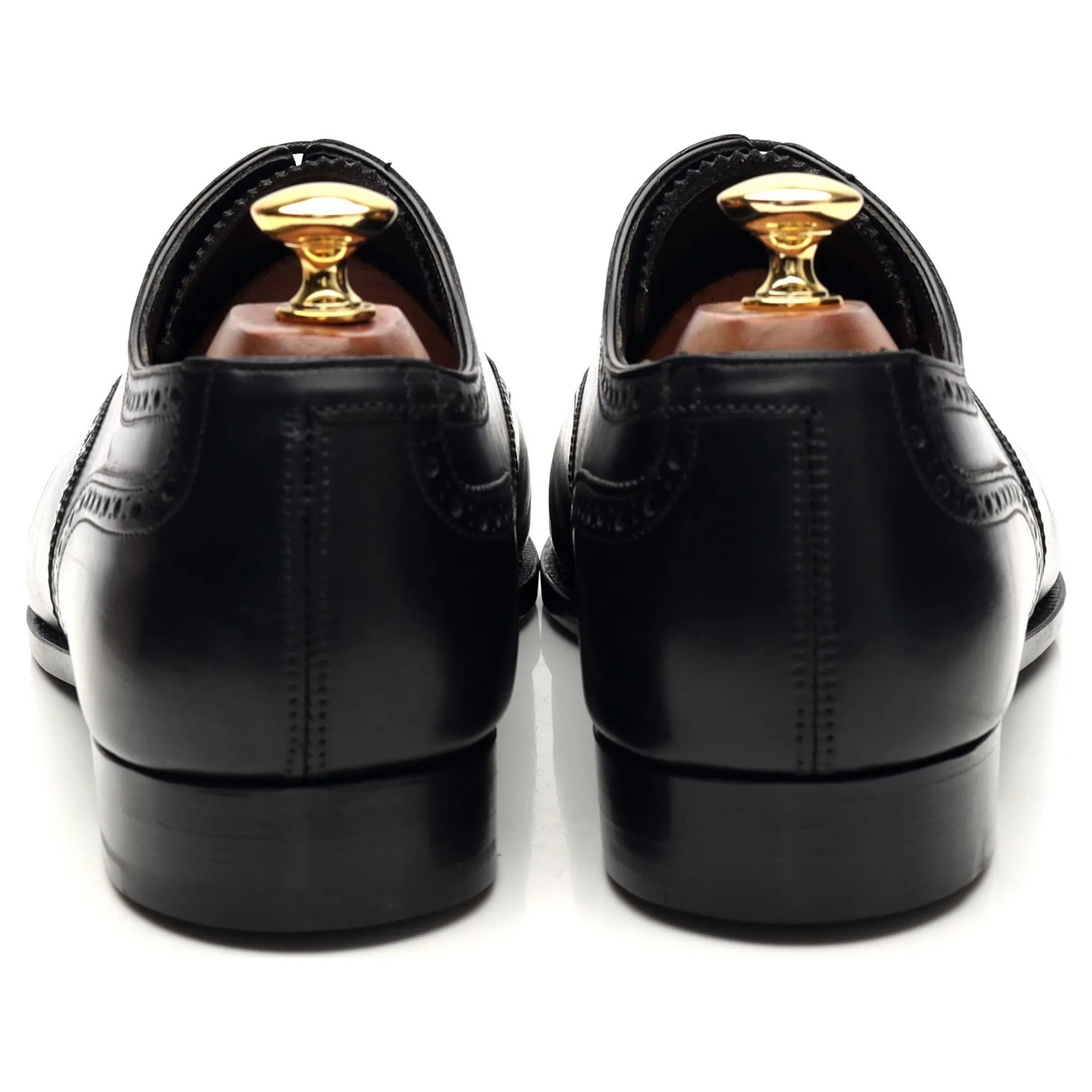 'Barrington 2' Black Leather Oxford Brogues UK 9 E