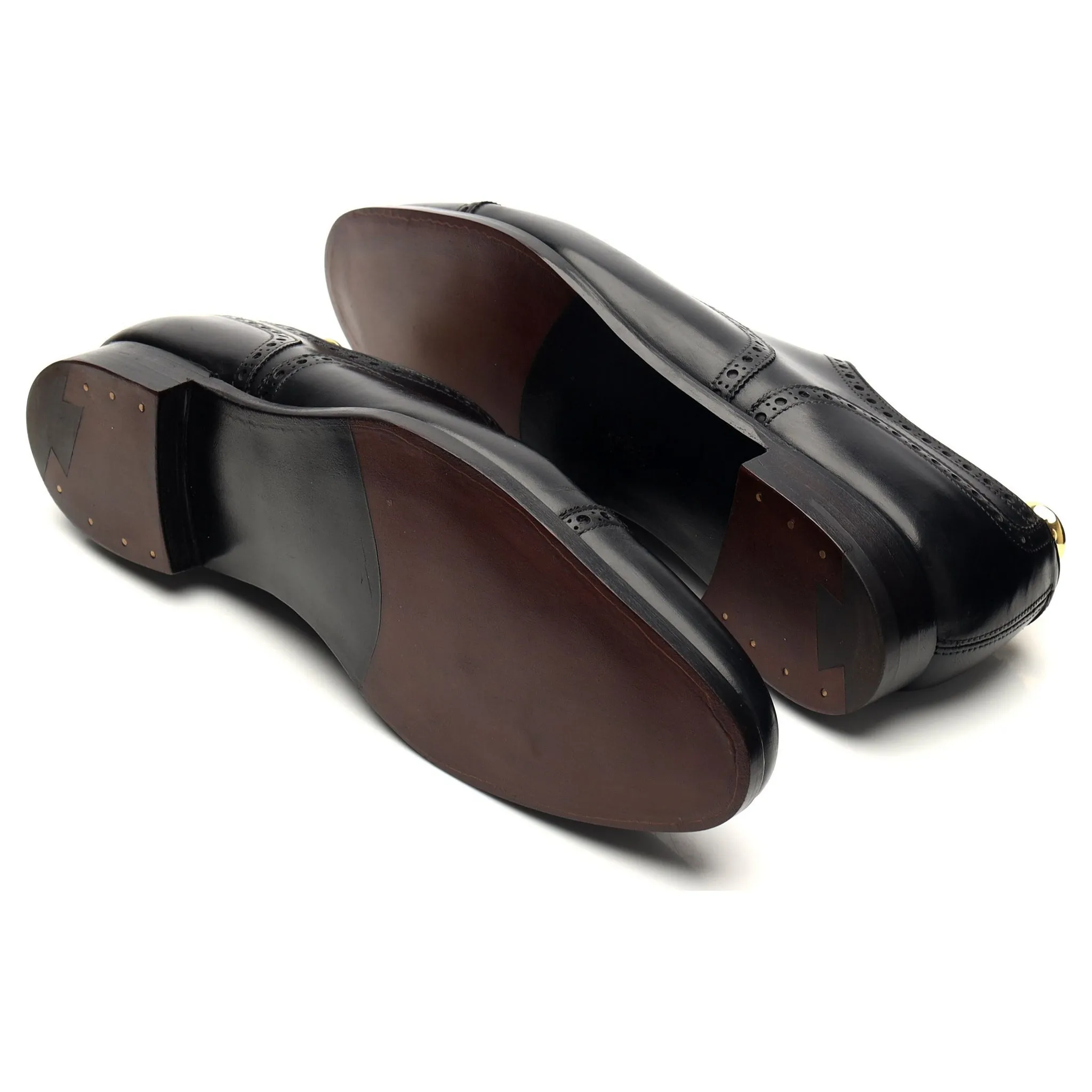 'Barrington 2' Black Leather Oxford Brogues UK 9 E
