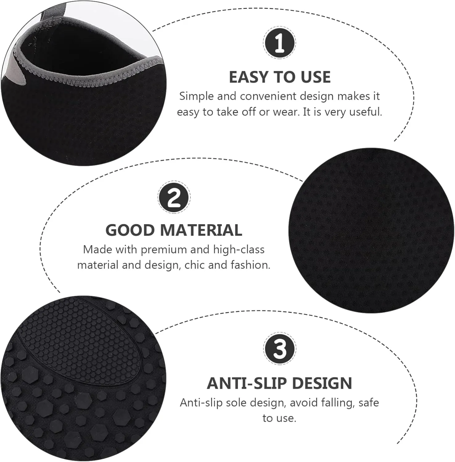BESPORTBLE 1 Pair of Water Shoes for Men Women Swim Pool Beach Socks Quick- Drying Water Shoes Unisex Outdoor Surf Water Shoes