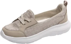 Cathalem Loafers for Women 2024, 2024 New Orthopedic Women's Breathable Slip On Arch Support Non-Slip Shoes Non Slip Shoes