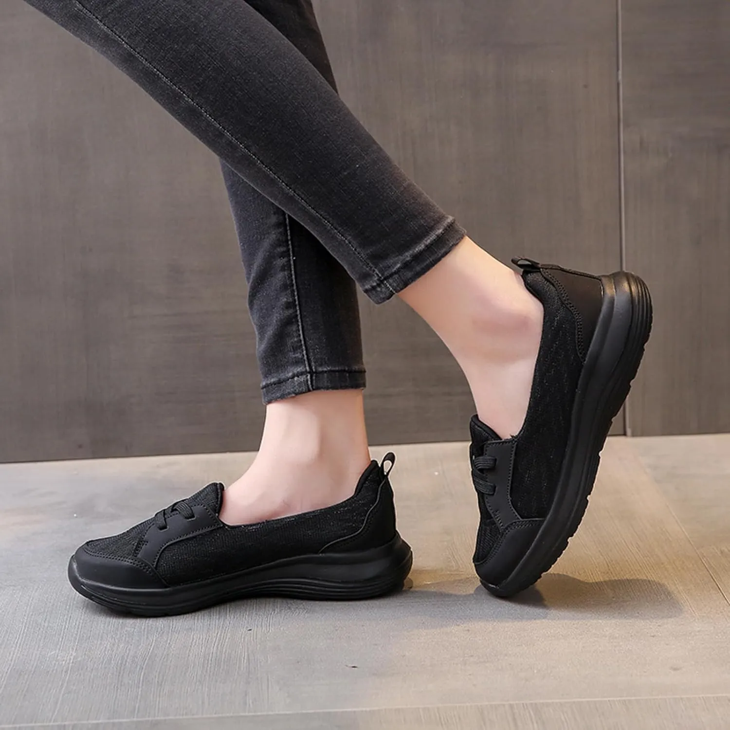 Cathalem Loafers for Women 2024, 2024 New Orthopedic Women's Breathable Slip On Arch Support Non-Slip Shoes Non Slip Shoes