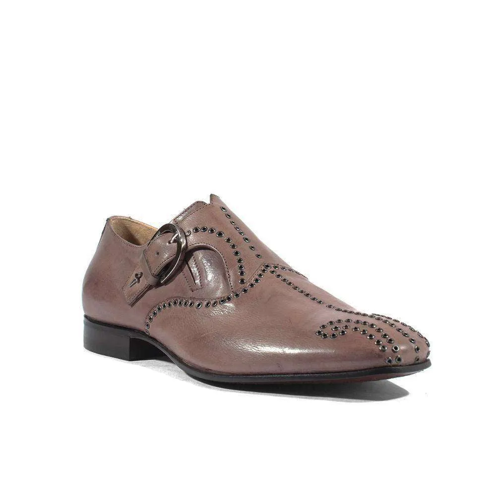 Cesare Paciotti Luxury Italian Italian Men's Designer Shoes Amazzonia Taupe Leather Loafers (CPM2615)