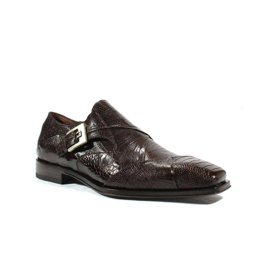 Cesare Paciotti Luxury Italian Men's Designer Shoes Struzzo Zamp Fondente Lizard Claws Loafers (CPM2592)
