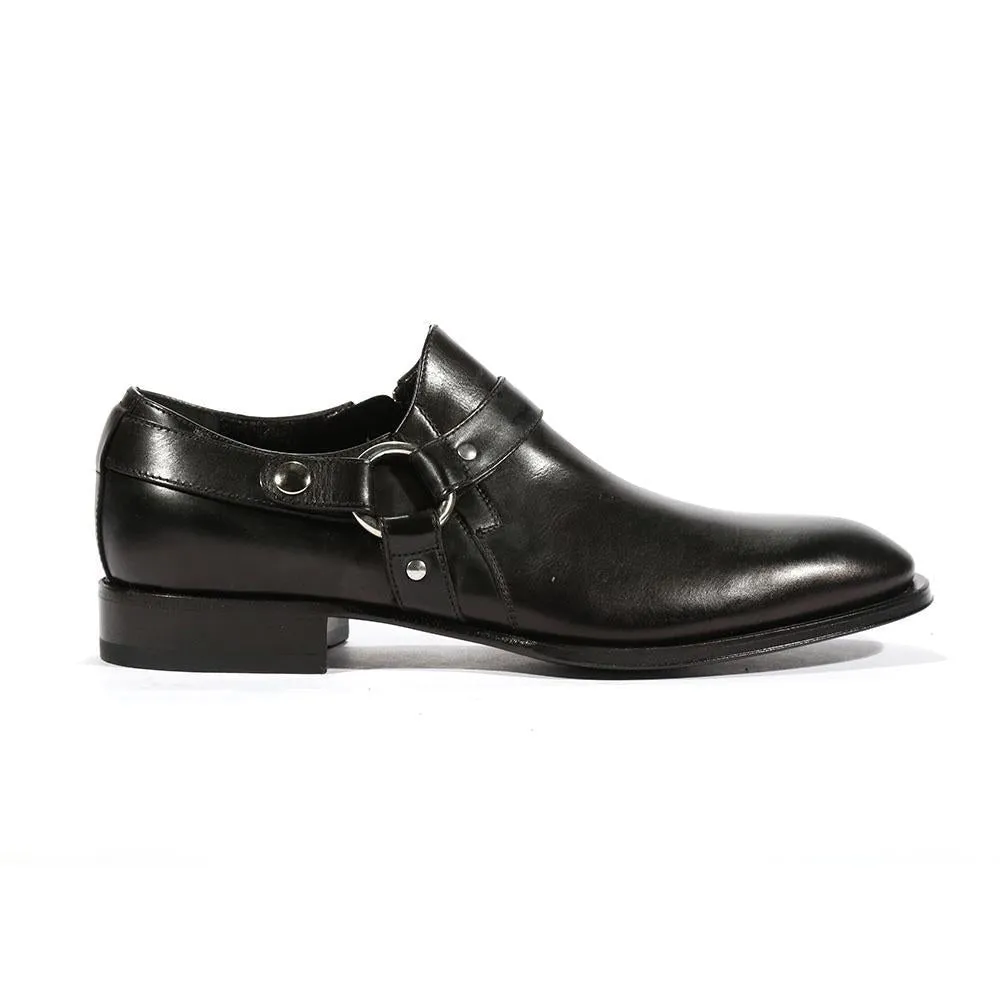 Cesare Paciotti Luxury Italian Men's Loafers Baby Black Lux T Designer Shoes (CPM5472)
