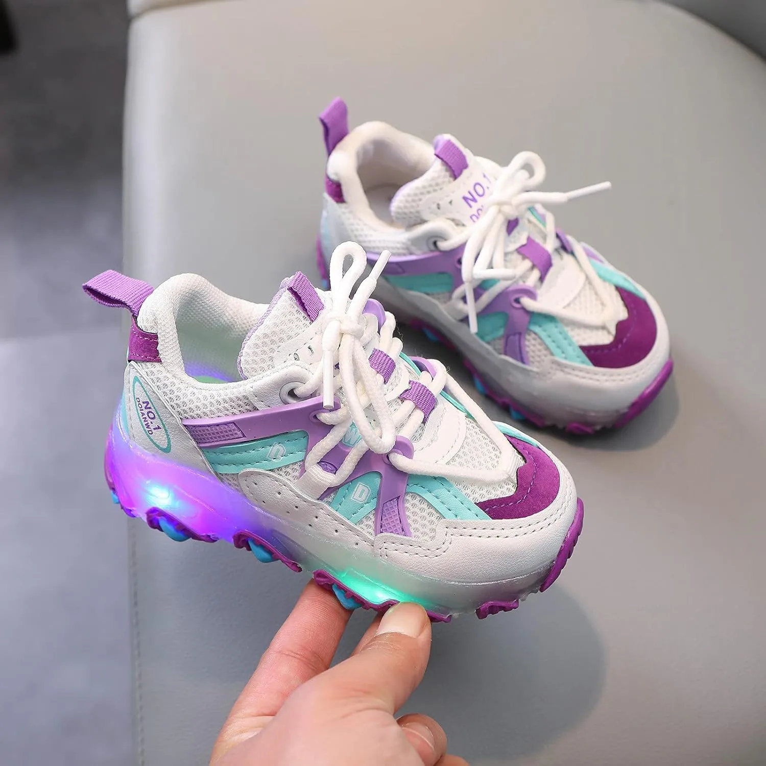 Children Girls Led Luminous Sport Shoes Kids Baby Boys Light Bling Shoes Girl Dress Shoes