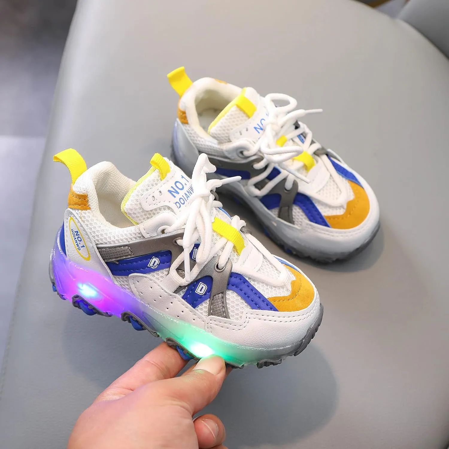 Children Girls Led Luminous Sport Shoes Kids Baby Boys Light Bling Shoes Girl Dress Shoes