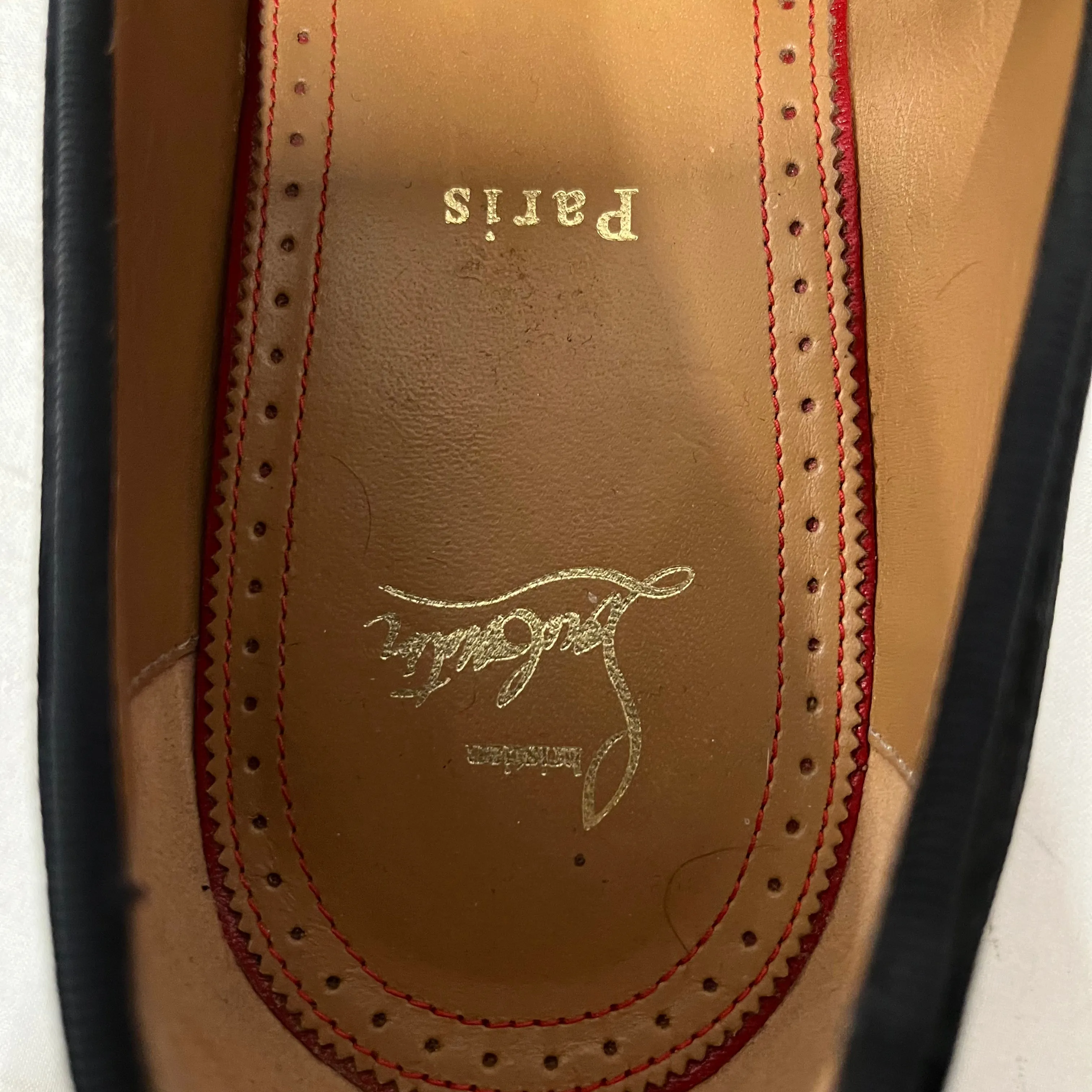 Christian Louboutin/Loafers/US 12/BLK/velvet dandelion