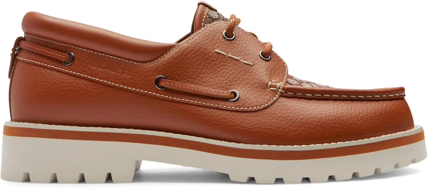Coach Men's Benson Micro Signature Boat Shoe