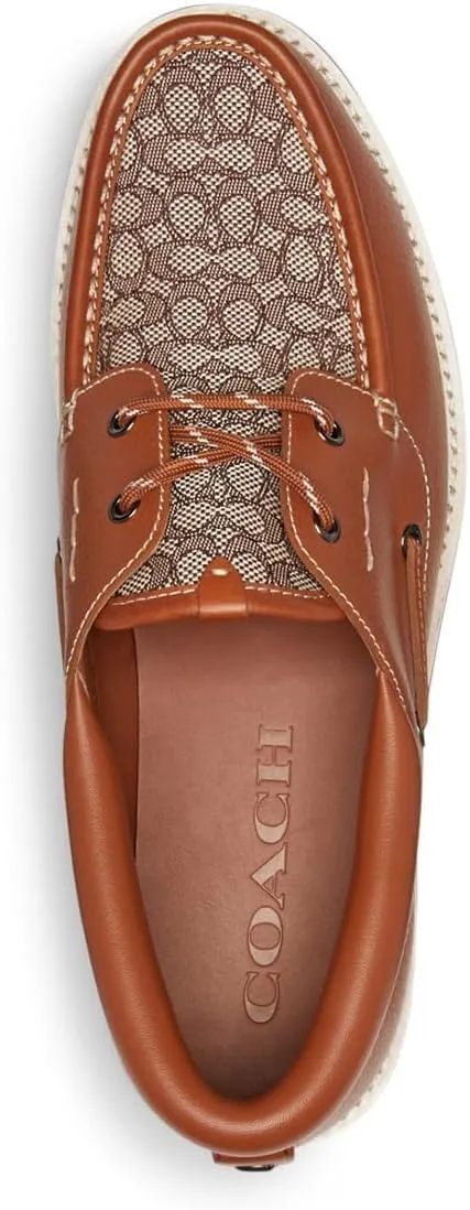 Coach Men's Benson Micro Signature Boat Shoe