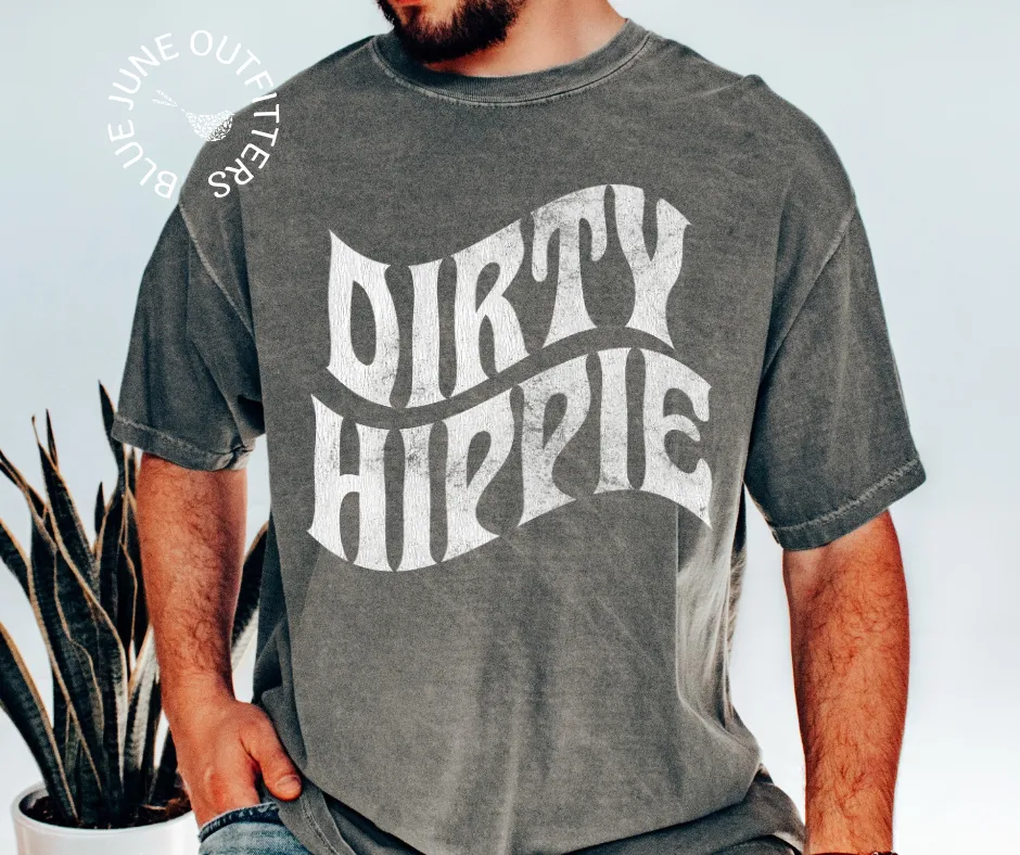 Dirty Hippie | Trendy Grunge Style Comfort Colors Tee