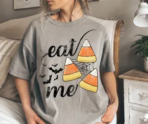 Eat Me Candy Corn Tee | Comfort Colors Funny Halloween Shirt