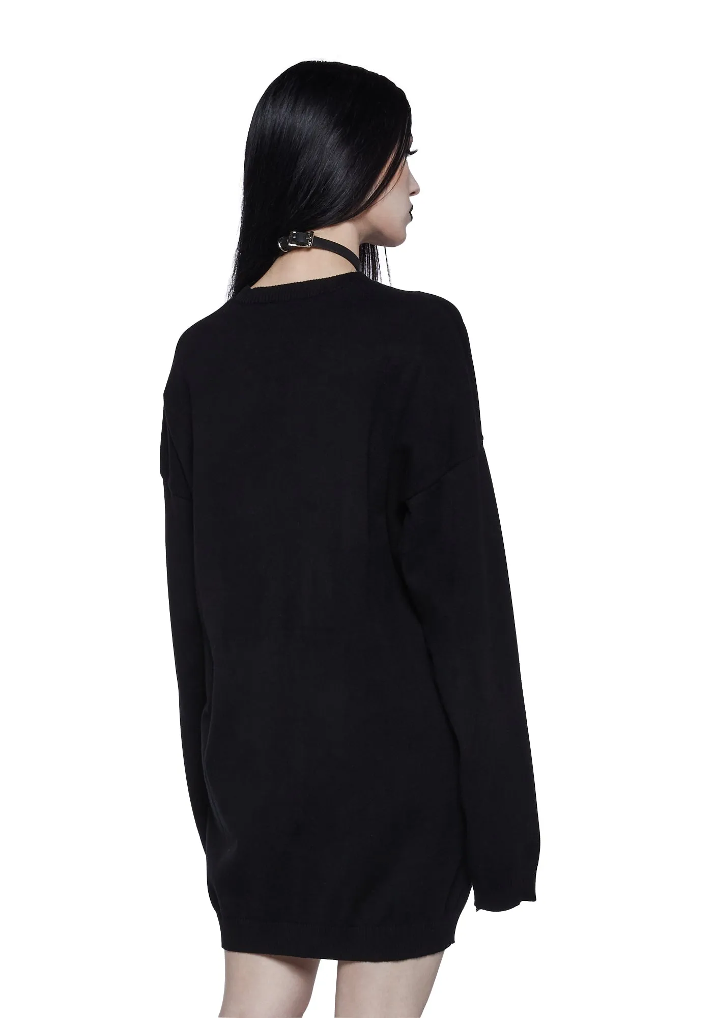 Eerie Embrace Oversized Sweater