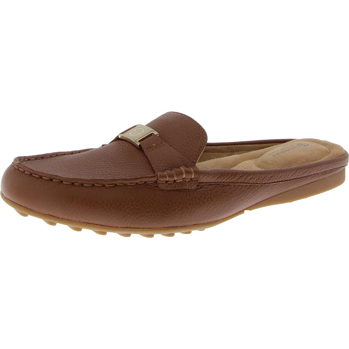 Giani Bernini Womens Dejaa Leather Slide Loafers
