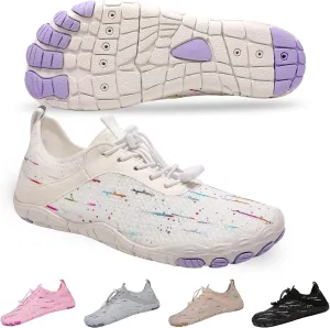 Hike Barefoot Shoes for Women Men, Breathable Non-Slip Athletic Footwear, Wide Toe Water Shoes for Hiking, Non-Slip Neuropathy Shoes for Women Men, Grounded Comfort wear