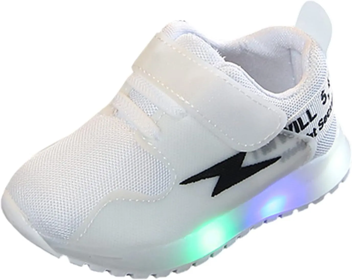 IWIHMIV LED Light Luminous Shoes for Boys Girls Boys Lightweight Tennis Running Shoes for Toddler