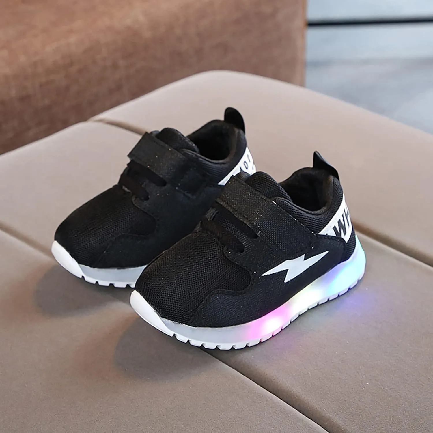 IWIHMIV LED Light Luminous Shoes for Boys Girls Boys Lightweight Tennis Running Shoes for Toddler