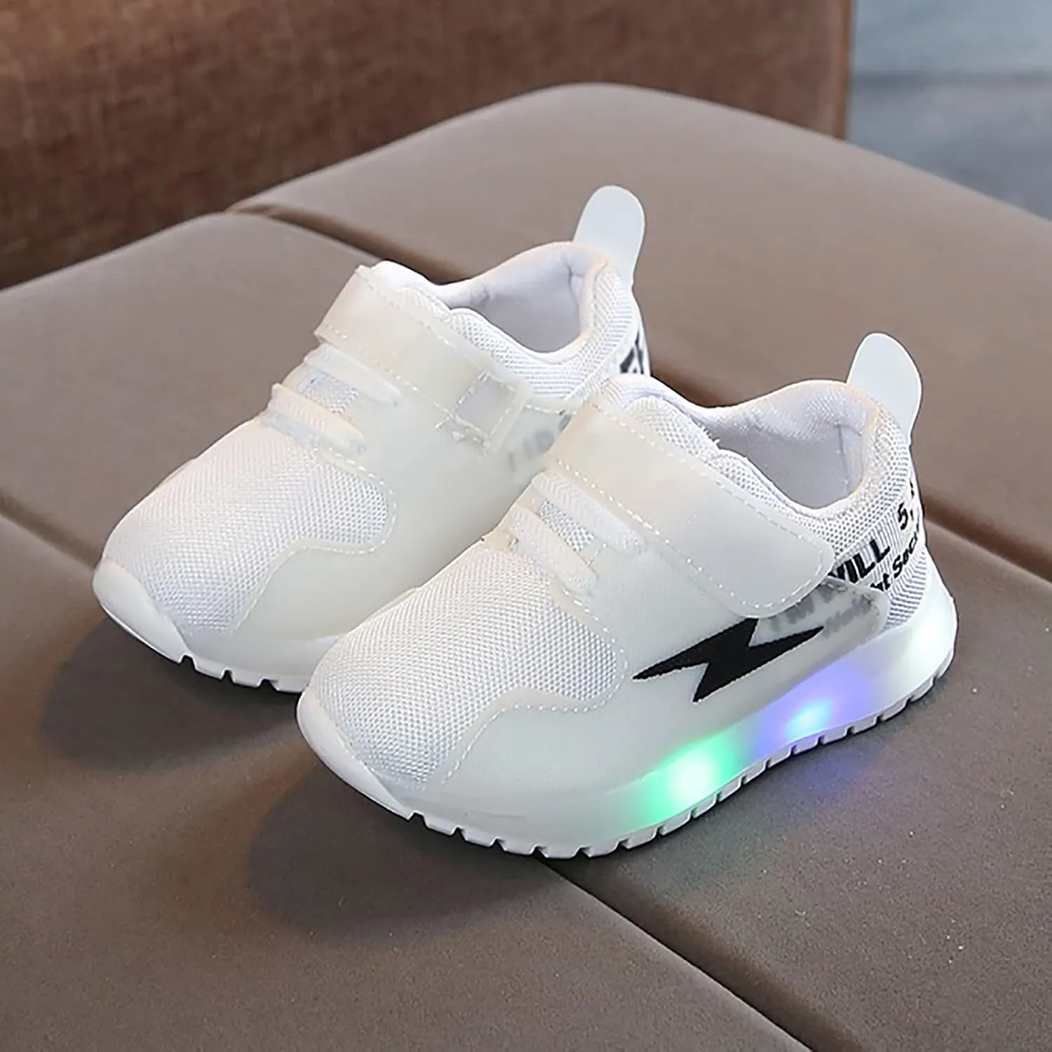 IWIHMIV LED Light Luminous Shoes for Boys Girls Boys Lightweight Tennis Running Shoes for Toddler