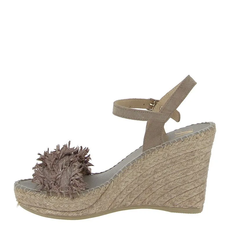 Juncal Aguirre 2659 Grey Wedge Espadrille