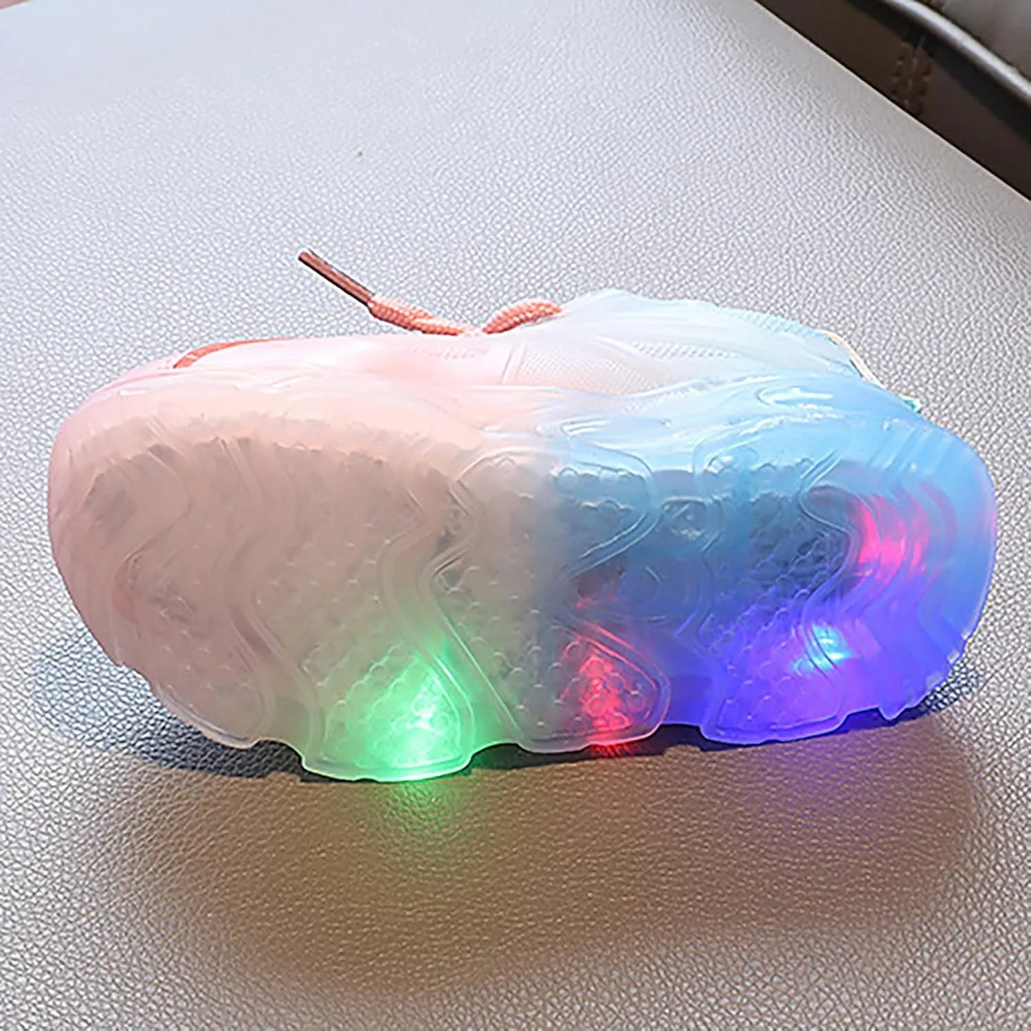 Kids Light Up Shoes Baby Toddler Boys Gradient Color Trainers Luminous Flashing Athletic Running Sport Sneakers