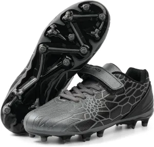 Kids Soccer Cleats Boys Girls Soccer Shoes Firm Ground Youth Lightweight Athletic Training Football Cleats for Little/Big Kid