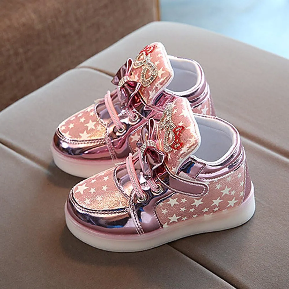 Kids Tennis Shoes Boys Toddler Baby Fashion Star Luminous Child Casual Colorful Light Shoes Baby Boy Shoes