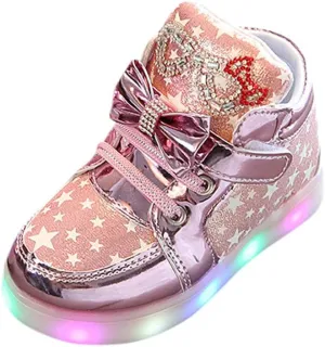 Kids Tennis Shoes Boys Toddler Baby Fashion Star Luminous Child Casual Colorful Light Shoes Baby Boy Shoes