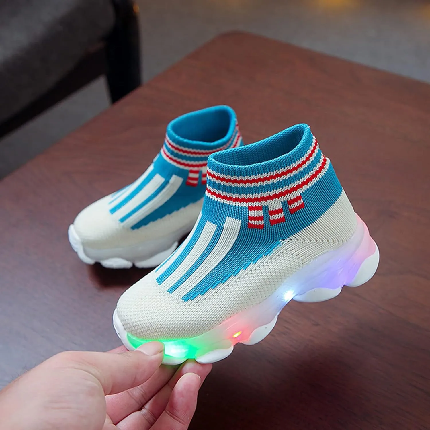 Led Light Children Sport Luminous Shoes Girls Kids Baby Shoes Little Kid Slip on Shoes