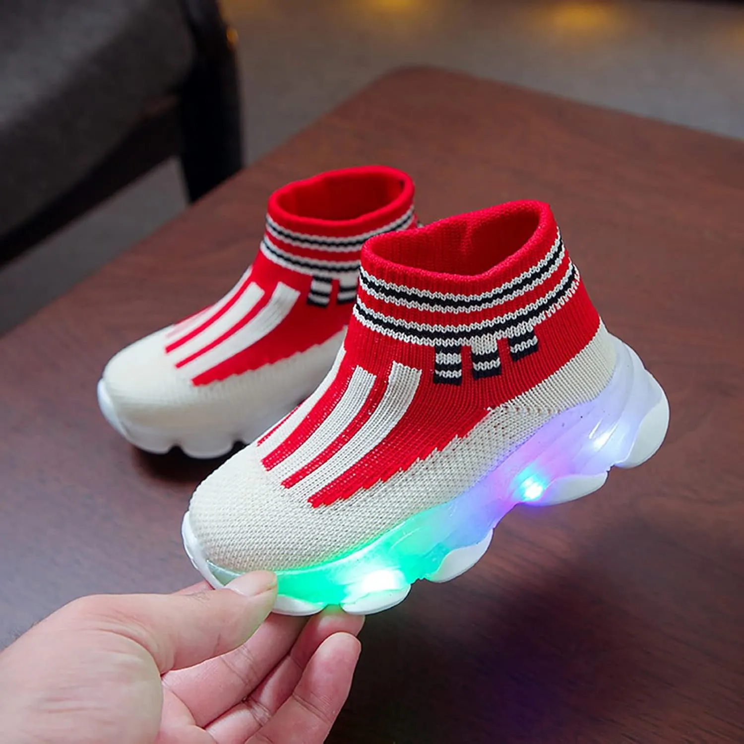 Led Light Children Sport Luminous Shoes Girls Kids Baby Shoes Little Kid Slip on Shoes