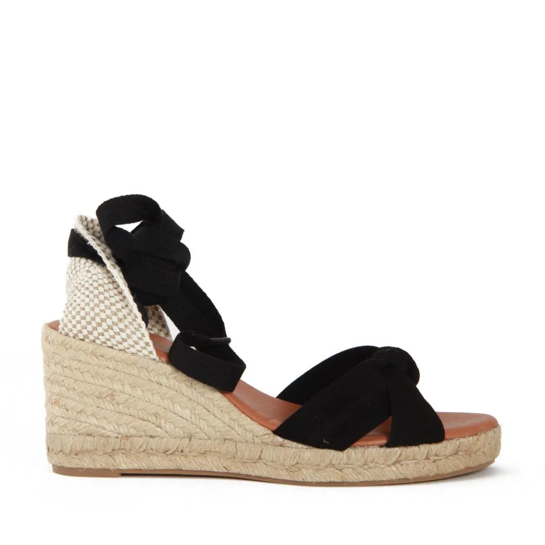 LOLA LOW BLACK PLATFORM ESPADRILLO MOKKASANDAALIT