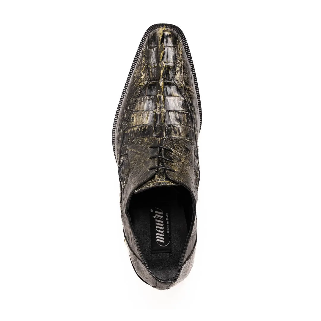 Mauri Borsieri in Nathan Green Mens Exotic Crocodile / Hornback Derby Oxfords