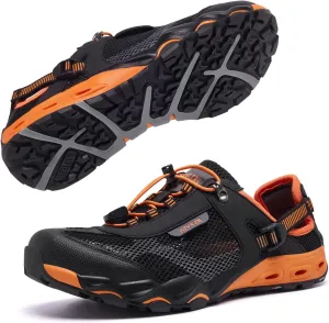 Men??s Amphibious Water Shoes - Summer Hiking Athletic Water Sandals Closed Toe Aqua Sneakers