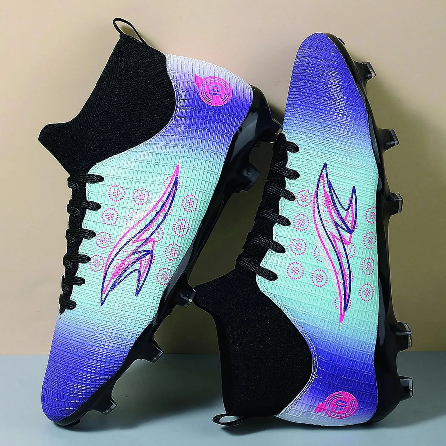 Men's Anti Slip and wear-Resistant Soccer Shoes, Artificial Grass Training Professional Five-a-Side Football Shoes