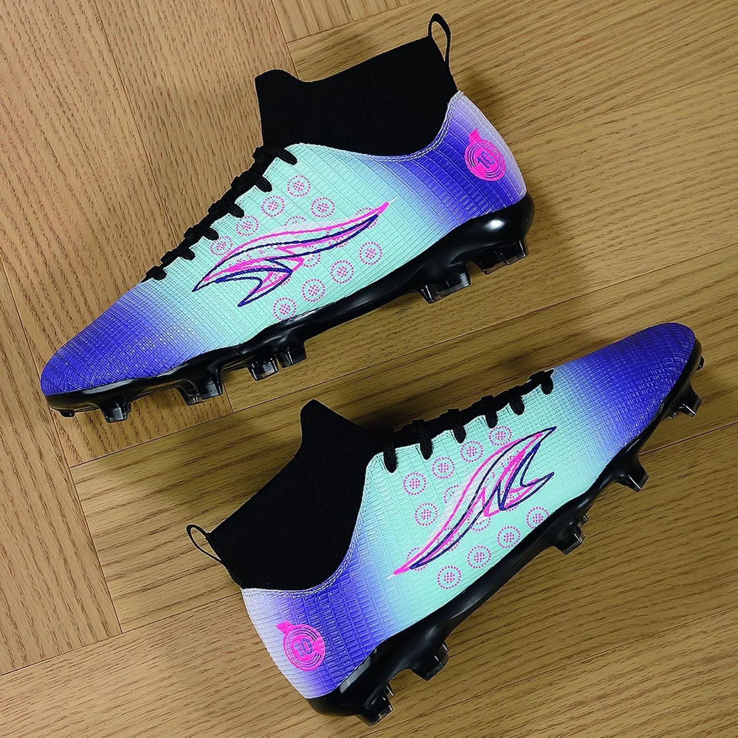 Men's Anti Slip and wear-Resistant Soccer Shoes, Artificial Grass Training Professional Five-a-Side Football Shoes
