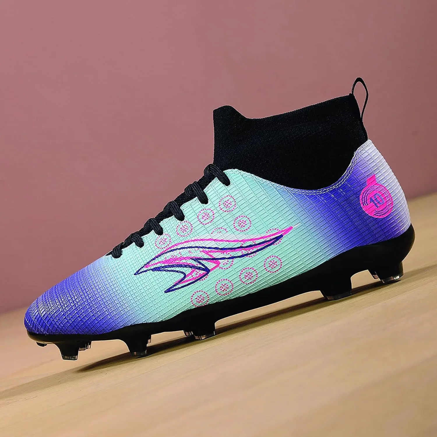 Men's Anti Slip and wear-Resistant Soccer Shoes, Artificial Grass Training Professional Five-a-Side Football Shoes