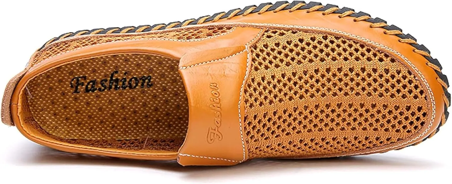 Men's Casual Shoes Summer Mesh Loafers Flat Shoes Outdoor Walking Shoes Comfortable Loafers Men's Shoes