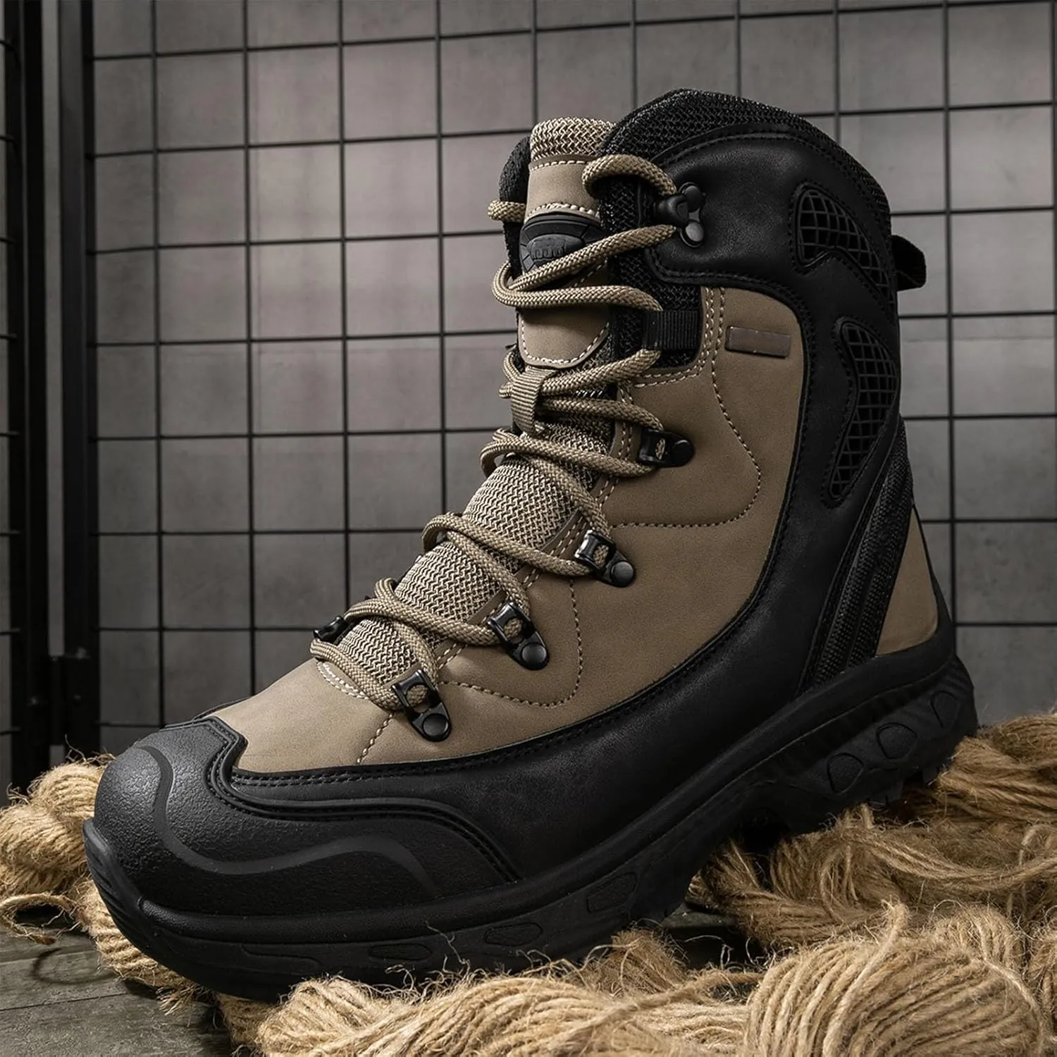Men's Combat Tactical Hiking Boots | All-Terrain, Waterproof, Non-Slip for Hunting, Work and Outdoor
