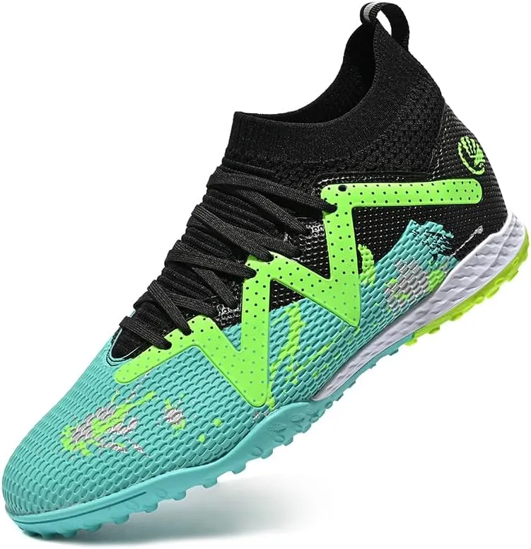 Men's Football Shoes Spikes High Top Football Boots Spikes Youth Professional Sports Futsal Shoes Sneakers Soccer Shoes