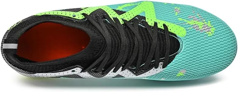 Men's Football Shoes Spikes High Top Football Boots Spikes Youth Professional Sports Futsal Shoes Sneakers Soccer Shoes