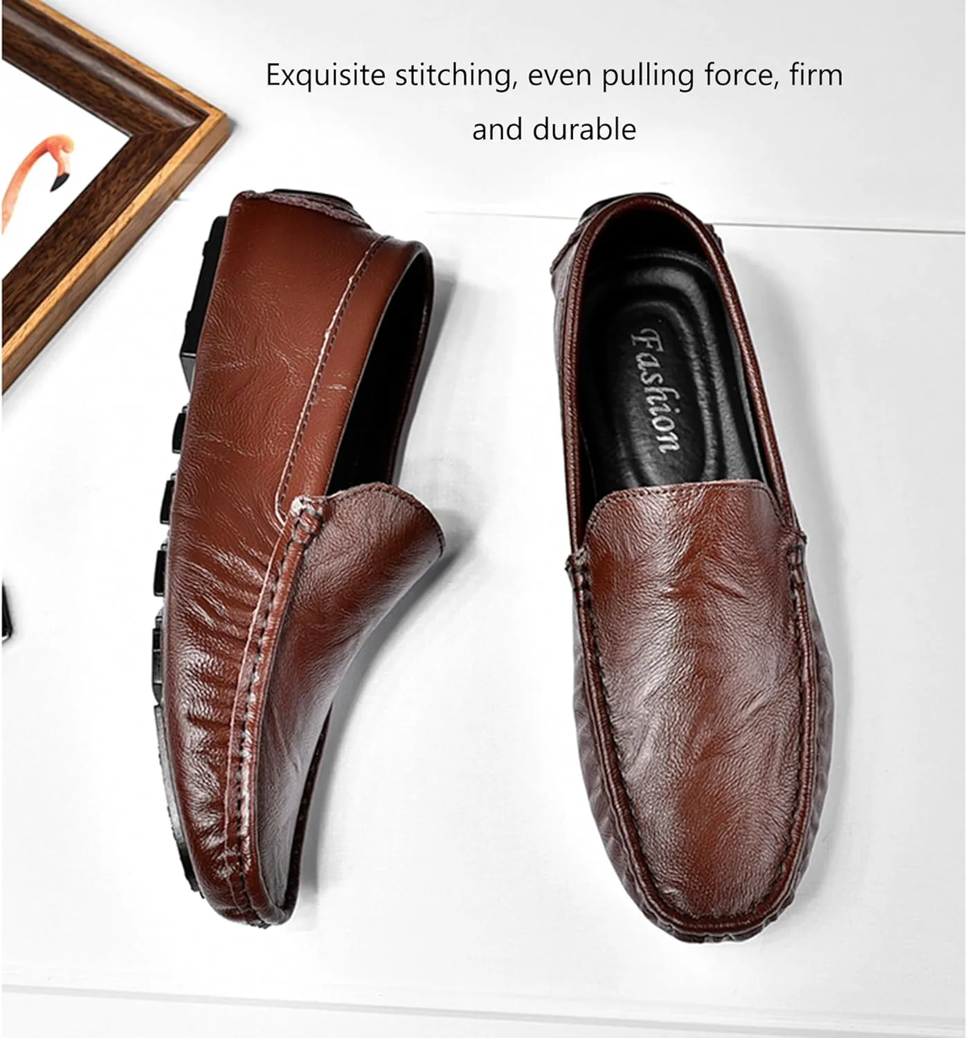 Men's Loafers Casual Slip On Shoes Soft Penny Oxford for Men Lightweight Driving Work Office Boat Dress Shoes
