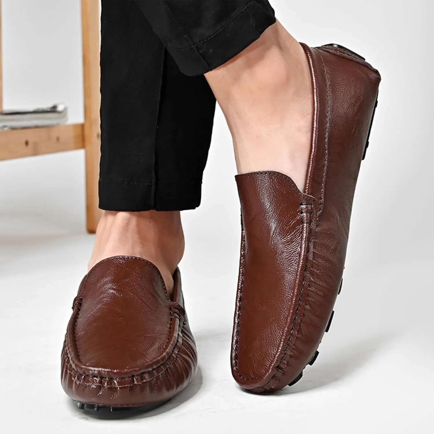 Men's Loafers Casual Slip On Shoes Soft Penny Oxford for Men Lightweight Driving Work Office Boat Dress Shoes