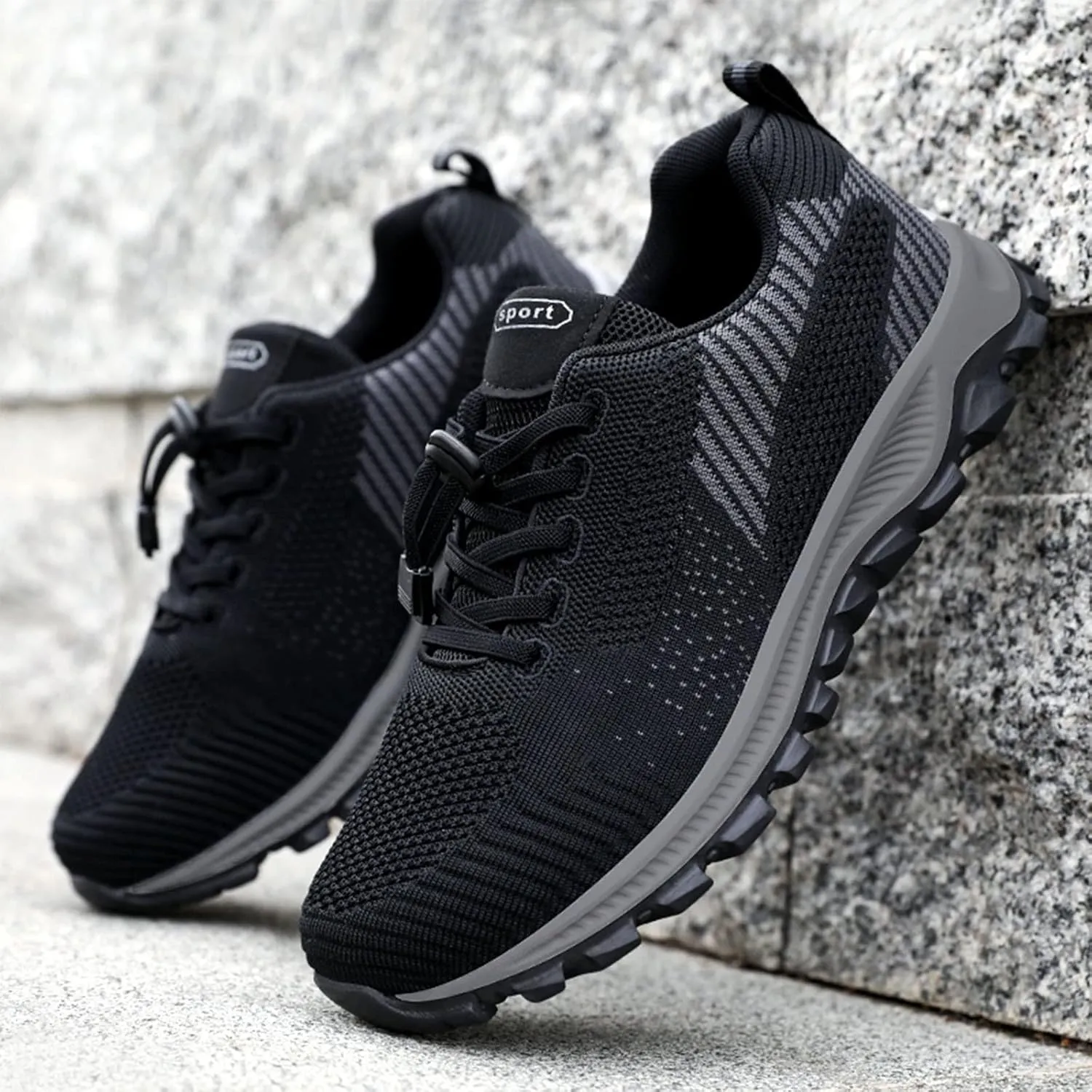 Mens Walking Shoes Non Slip Work Shoes Lightweight Non Slip Running Shoes Breathable Mesh Sneakers for Tennis