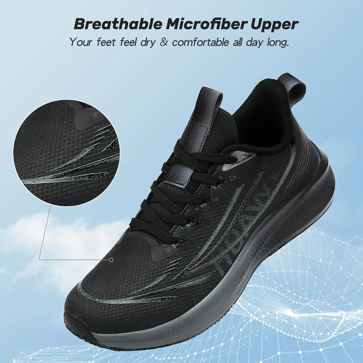 Men's Walking Shoes Running Tennis Shoes Athletic Lightweight Workout Gym Jogging Comfortable Sneakers