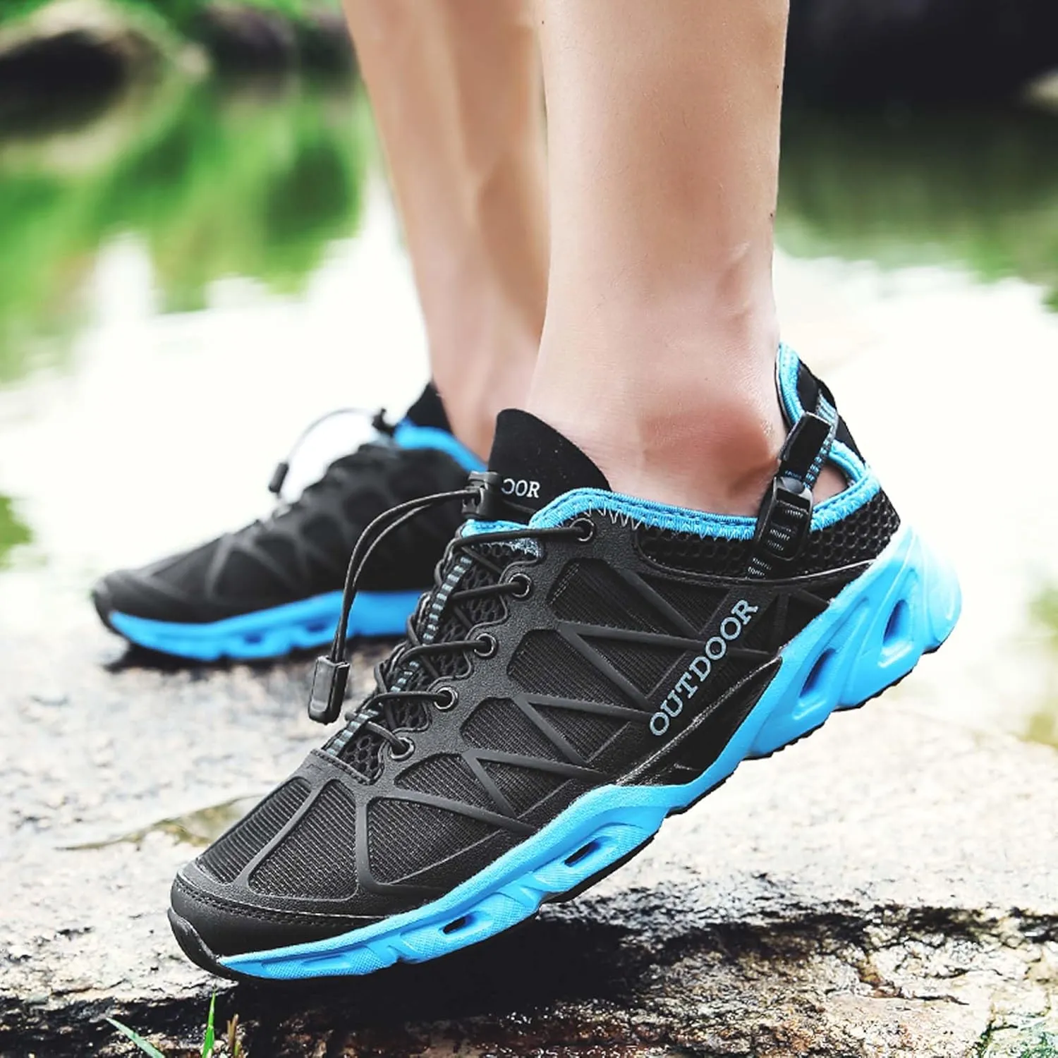 Men's Water Shoes-Women's Water Shoes,Adult Men's and Women's Quick-Drying Water Swimming Shoes for Pool Beach Surfing Walking Water Yoga,Outdoor Non-Slip Climbing Hiking Shoes