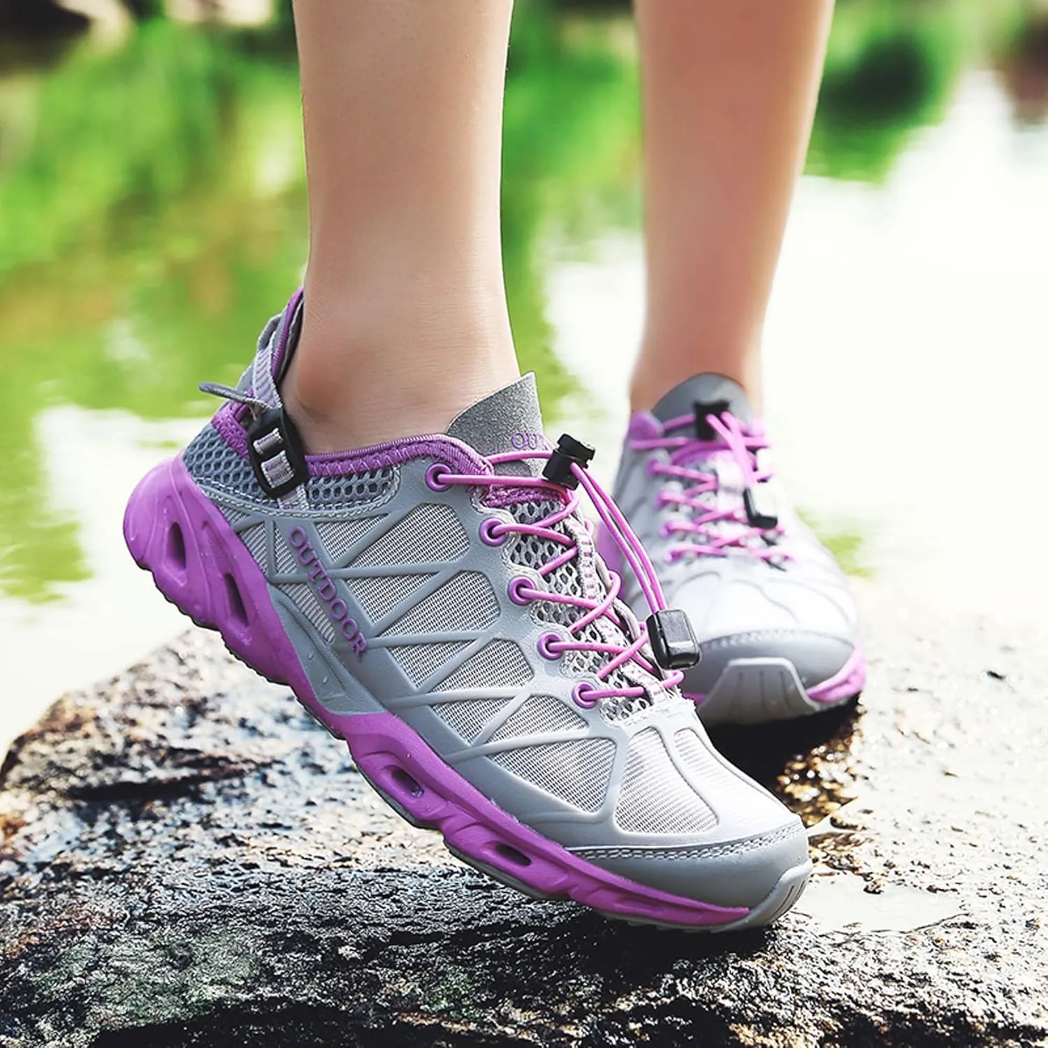 Men's Water Shoes-Women's Water Shoes,Adult Men's and Women's Quick-Drying Water Swimming Shoes for Pool Beach Surfing Walking Water Yoga,Outdoor Non-Slip Climbing Hiking Shoes