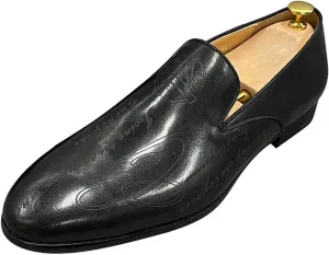 Santimon Men's Loafers Slip On Dress Casual Prom Shoes Genuine Leather Penny Loafers Fashion Wedding Tuexdo Business Formal Loafer Comfortable Walking Shoes for Men
